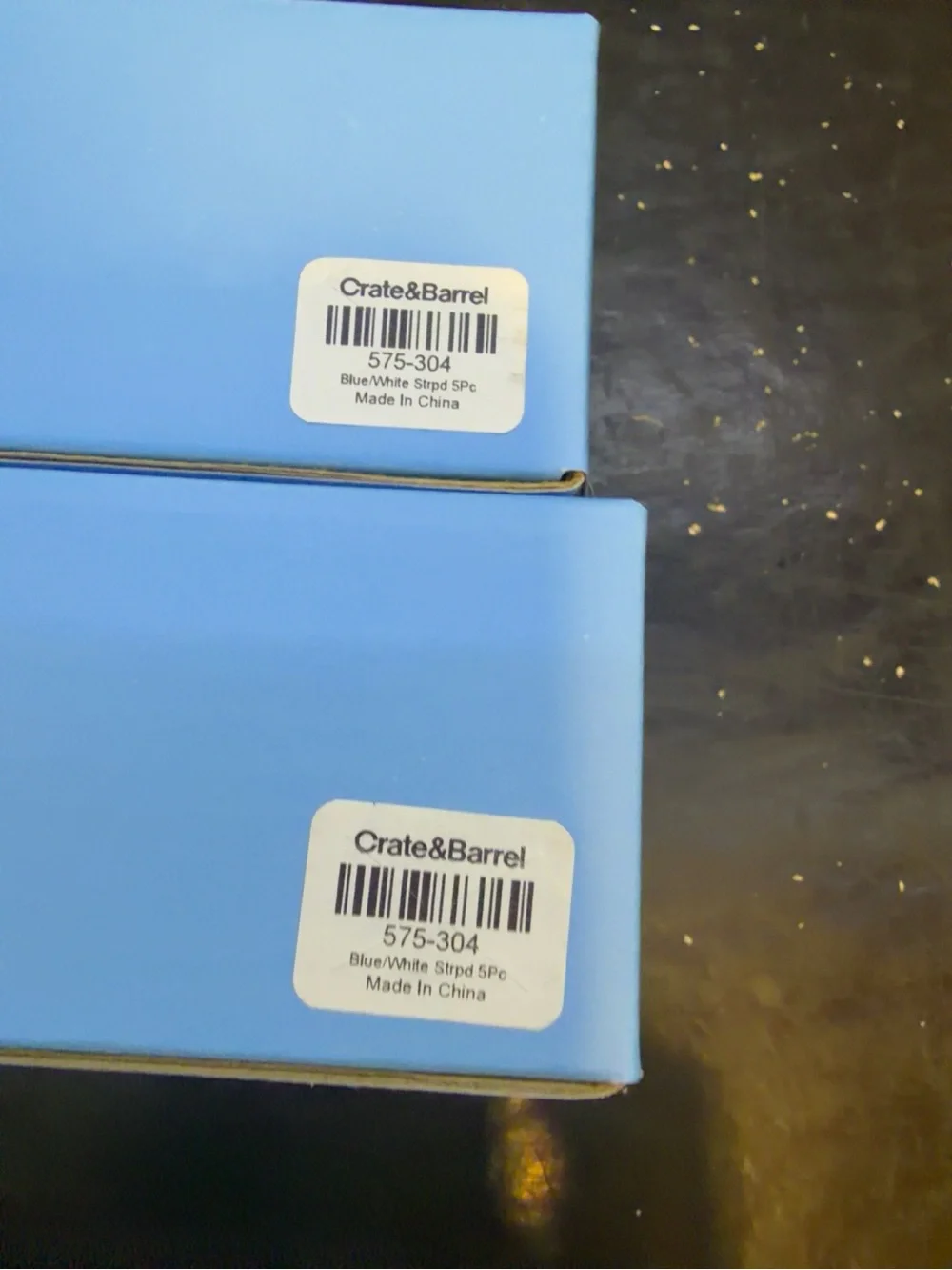 Draper James x Crate & Barrel Blue White Stripe Flatware Set Service for 8 NIB
